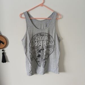 Star Wars Gray Graphic Tank Top